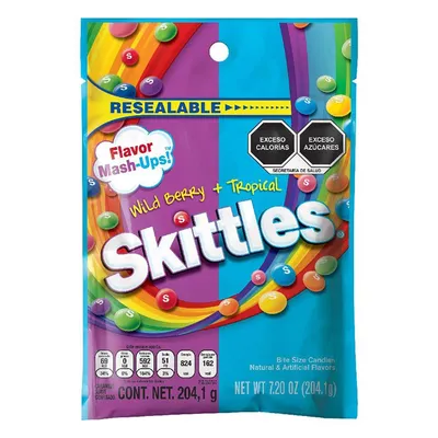 Skittles Mash-Ups Wild Berry + Tropical 7.2 oz Bag