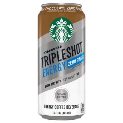 Starbucks Triple Shot Energy Milk Chocolate Zero Sugar 15 oz Bottle