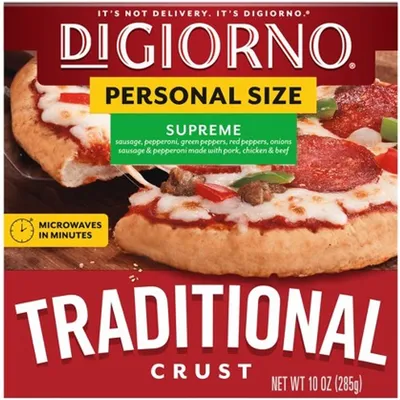 DiGiorno Traditional Crust Supreme Frozen Pizza 10oz Carton