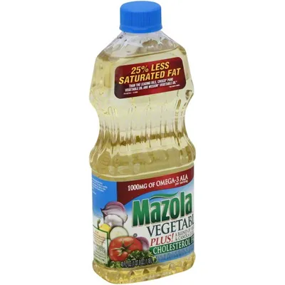 Mazola Cholesterol Free Vegetable Plus 40oz Plastic Bottle