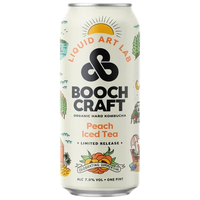 Boochcraft Peach Iced Tea 12oz