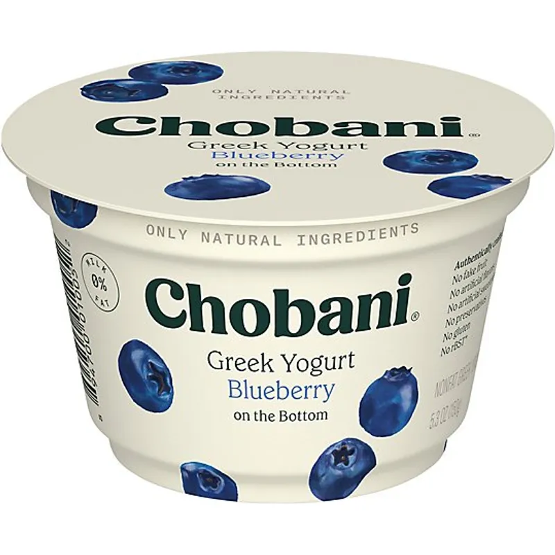 Chobani Blueberry on the Bottom Nonfat Greek Yogurt view 1