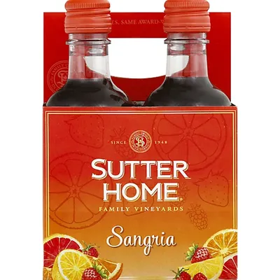 Sutter Home Family Vineyards Sangria Sparkling Wine 4 Pack 187mL