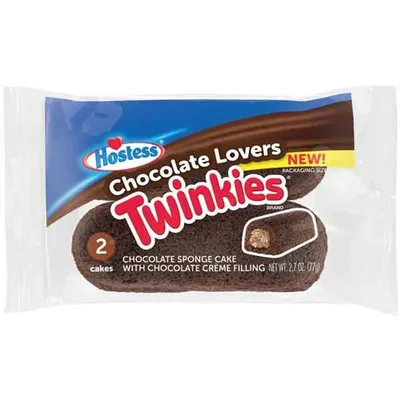 Hostess Chocolate Lovers Twinkies 2.7 oz 2 pack Boxs