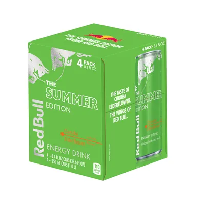 Red Bull Summer Edition Curuba Elderflower 4-pack 8.4 oz cans