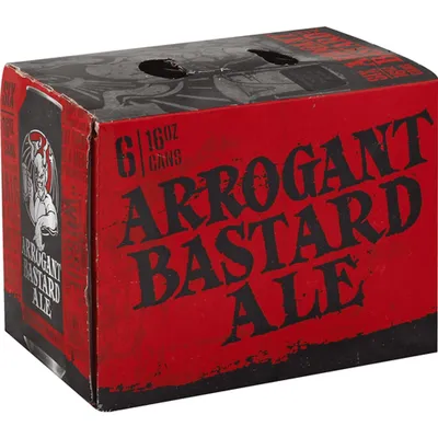 Stone Brewing Arrogant Bastard Ale 6 Pack 16oz Cans