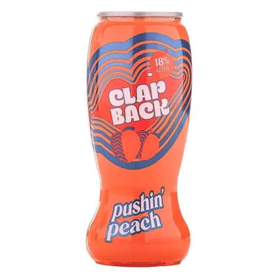 ClapBack Pushin' Peach 375 mL