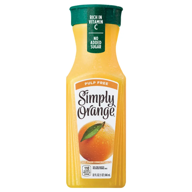 Simply Orange Pulp Free Orange Juice view 1