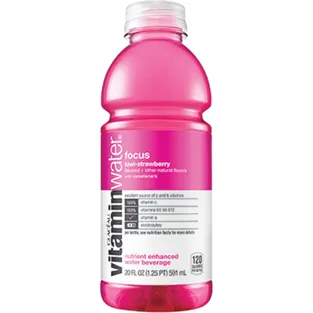 Glaceau Vitamin Water Nutrient Enhanced Water Beverage Focus - Kiwi-Strawberry