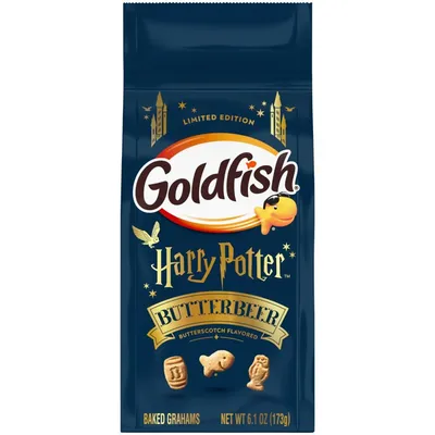 Pepperidge Farm Goldfish Harry Potter Butterbeer Butterscotch Flavored Baked Grahams 6.1 oz Bag