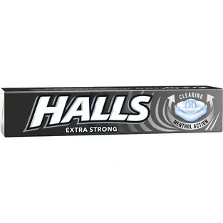 HALLS Extra Strong Menthol Flavour Cough Drops