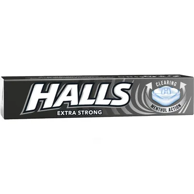 HALLS Extra Strong Menthol Flavour Cough Drops 33.5 g