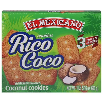 El Mexicano Rico Coco Coconut Cookies 600 g