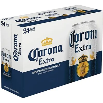 Corona Extra Mexican Lager Beer 24x 12oz Cans