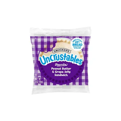 Smucker's Uncrustables Peanut Butter & Grape Jelly Sandwich 2 oz