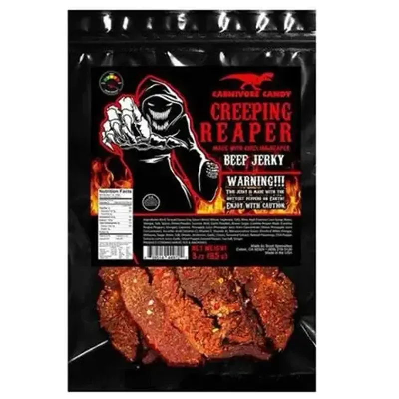 Carnivore Candy Creeping Reaper Beef Jerky Bag view 1