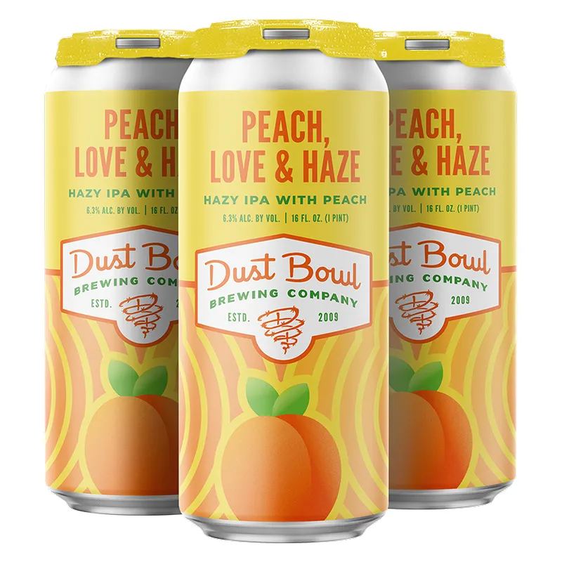 Dust Bowl Brewing Co. Peach, Love & Haze Hazy IPA view 1