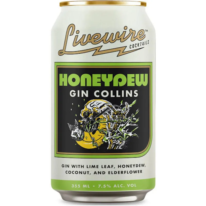Livewire Honeydew Collins Gin Cocktail view 1