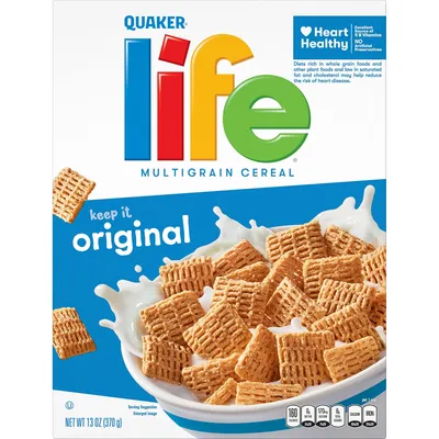 Quaker Life Original Cereal 13 oz Box