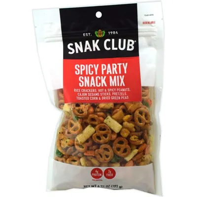 Snak Club Spicy Party Snack Mix 6.75oz Bag
