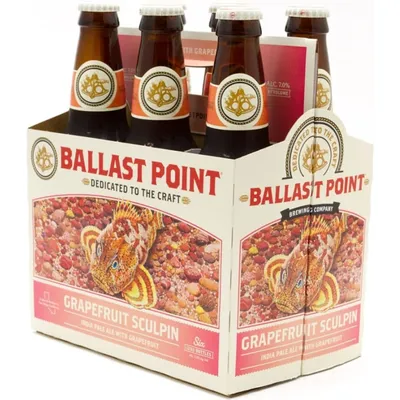 Ballast Point Sculpin IPA 6 Pack 12oz Bottles 7.0% ABV