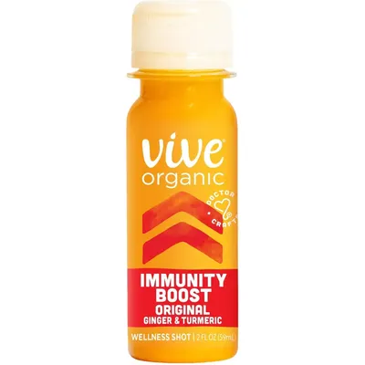 Vive Organic Immunity Boost Original Ginger & Turmeric 59ml Bottle