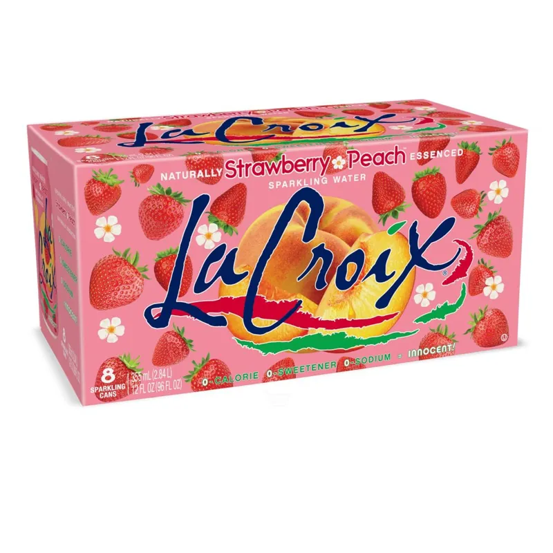 LaCroix Strawberry Peach Sparkling Water view 1