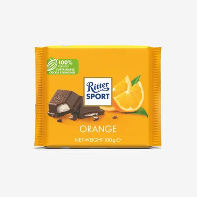 Ritter Sport Orange Dark Chocolate 100g