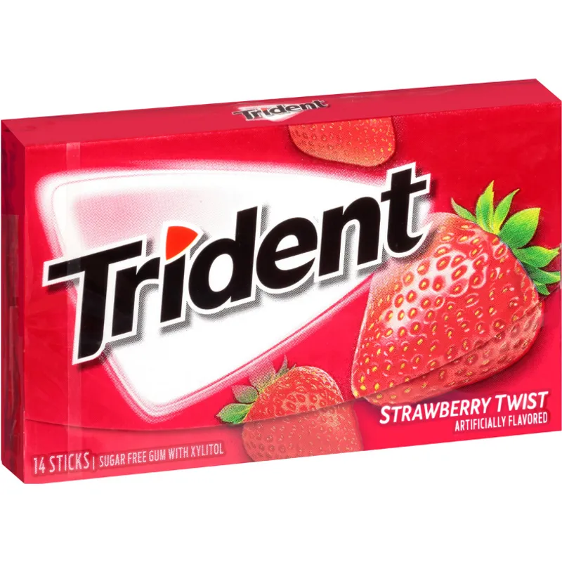 Trident Sugarfree Strawberry Twist Gum view 1