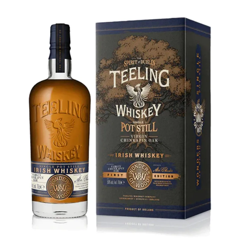 Teeling Wonders Of Wood Virgin Chinkapin Oak Single Pot Still Irish Whiskey view 1