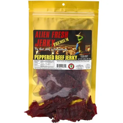 Alien Fresh Peppered Beef Jerky 3.25oz