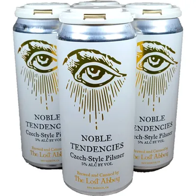 The Lost Abbey Noble Tendencies Czech Style Pilsner 4 Pack 16oz Cans