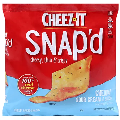 Cheez-It Snap'd Double Cheese Crackers 12.4 oz