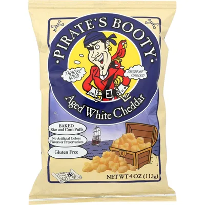 Pirate's Booty White Cheddar 4oz Bag