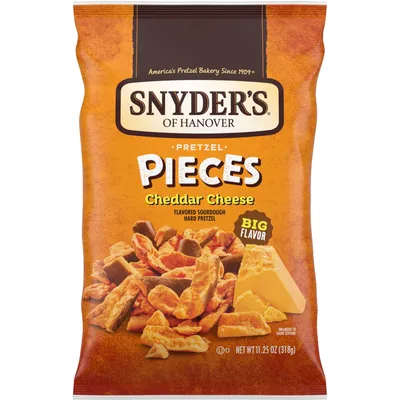 Snyder's of Hanover Cheddar Cheese Pretzel Pieces 11.25 oz Bag