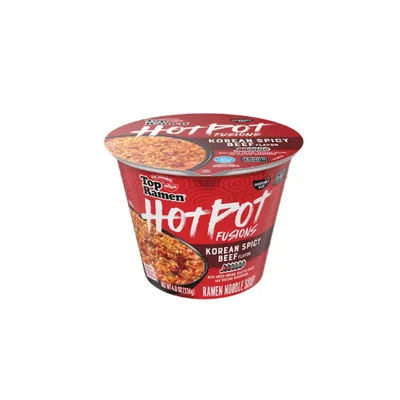 Nissin Hot Pot Fusions Korean Spicy Beef 4.8 oz