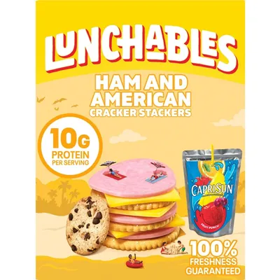 Lunchables Ham & American Cracker Stackers Fun 9.1oz Box