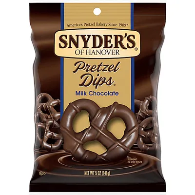 Snyder's of Hanover Milk Chocolate Pretzel Dips 5 oz Bag