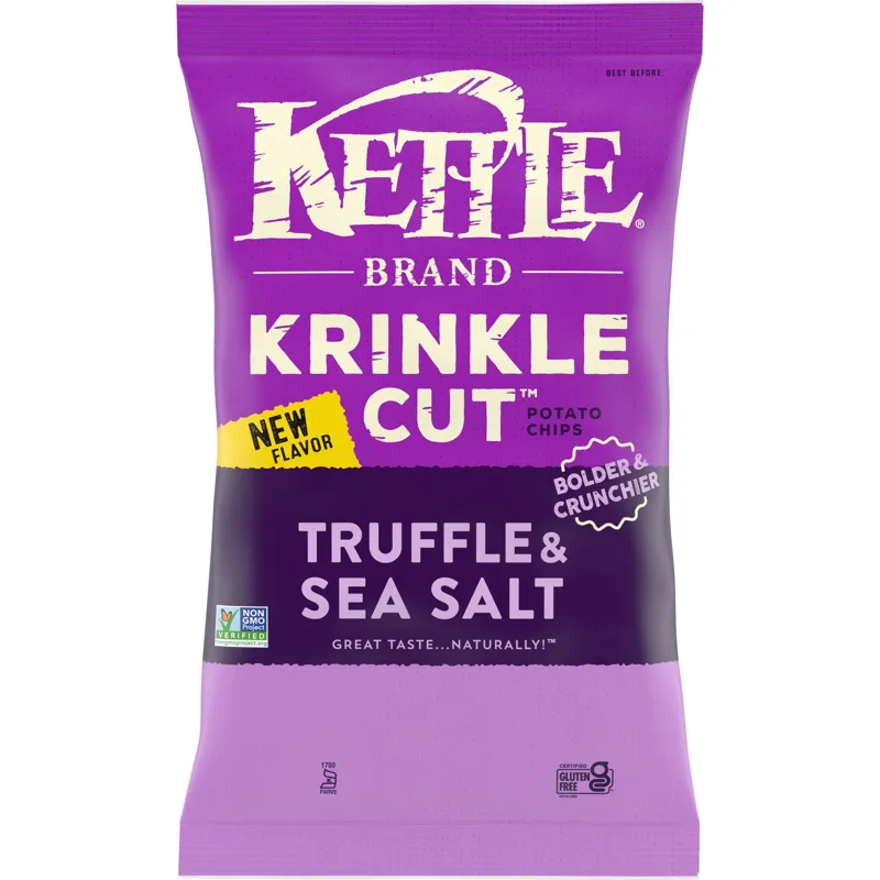 Kettle Brand Krinkle Cut Truffle And Sea Salt Potato Chips view 1