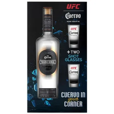 Jose Cuervo Tradicional Cristalino Tequila 750ml Gift Set
