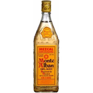 Monte Alban Mezcal Tequila con Gusano