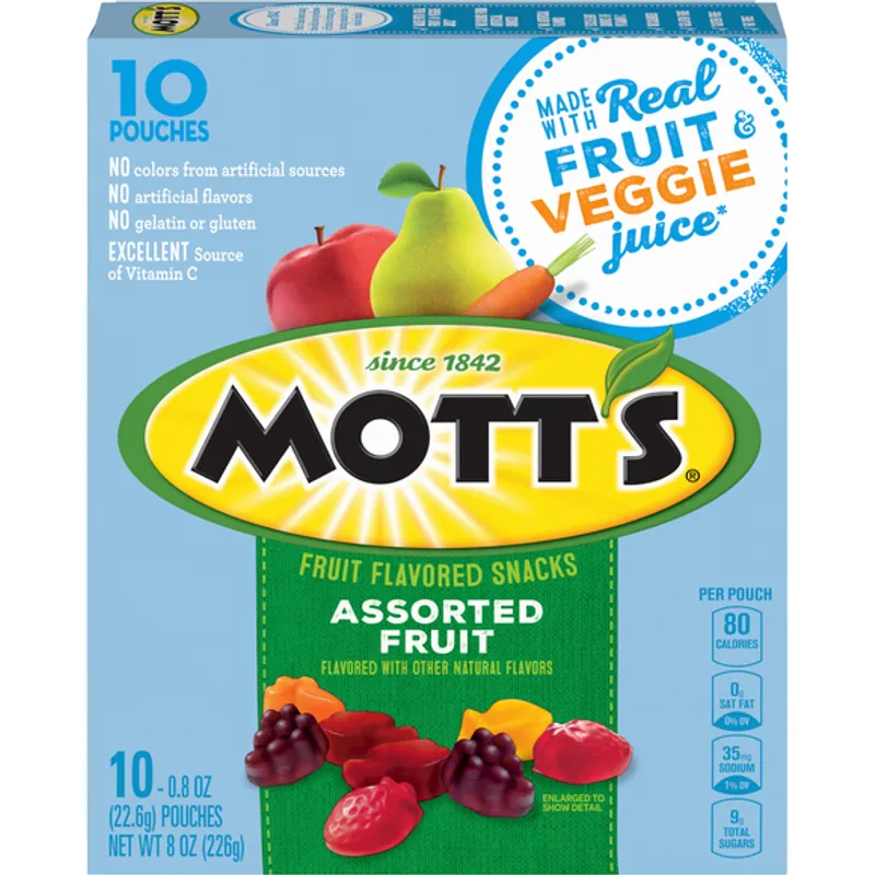 Mott's Medleys Fruit Flavored Snacks Assorted Fruit Box view 1