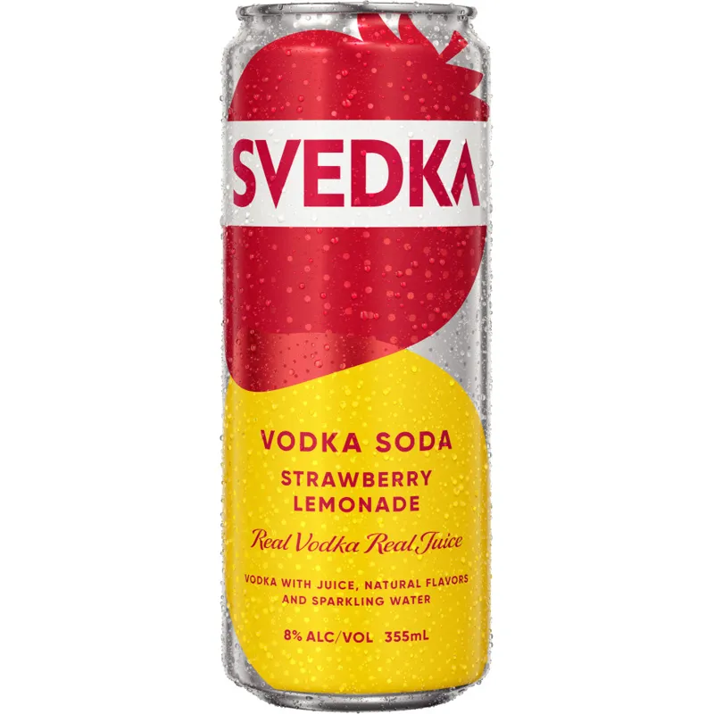 Svedka Strawberry Lemonade Flavored Vodka Soda view 1