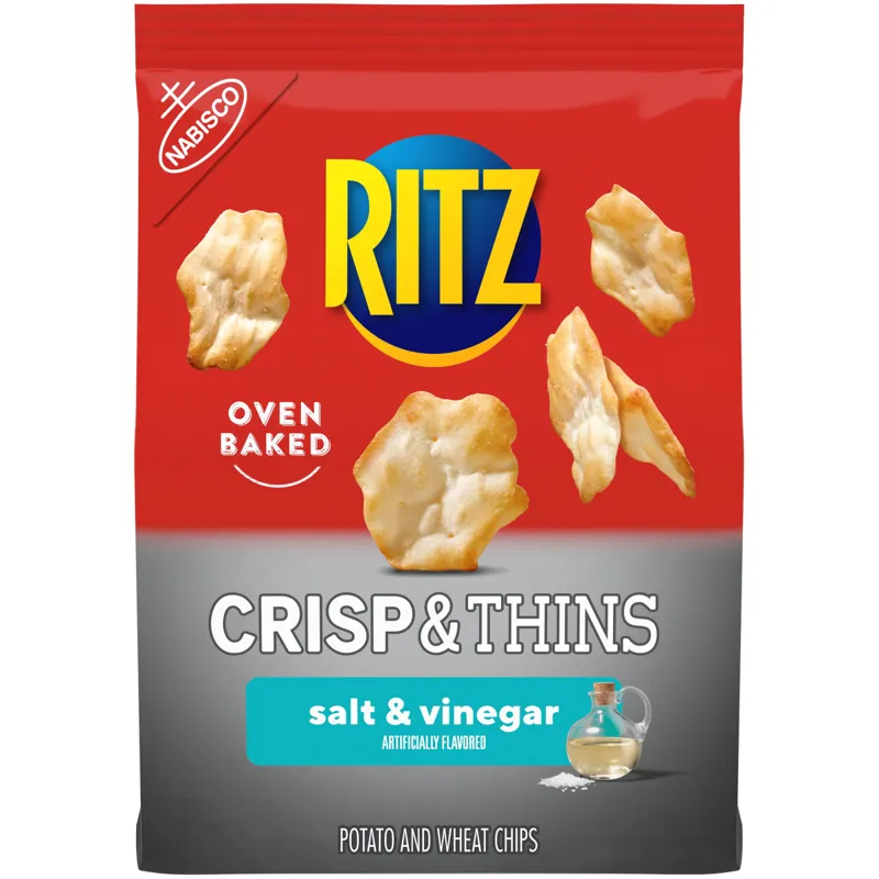 Ritz Crisp and Thins Salt and Vinegar Chips view 1