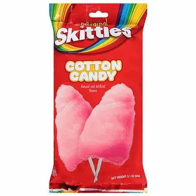 Skittles Cotton Candy Original Flavor 3.1 oz Bag