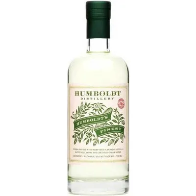 Humboldt Distillery Humboldt's Finest Hemp Seed Cannabis Sativa Infused Vodka 750mL