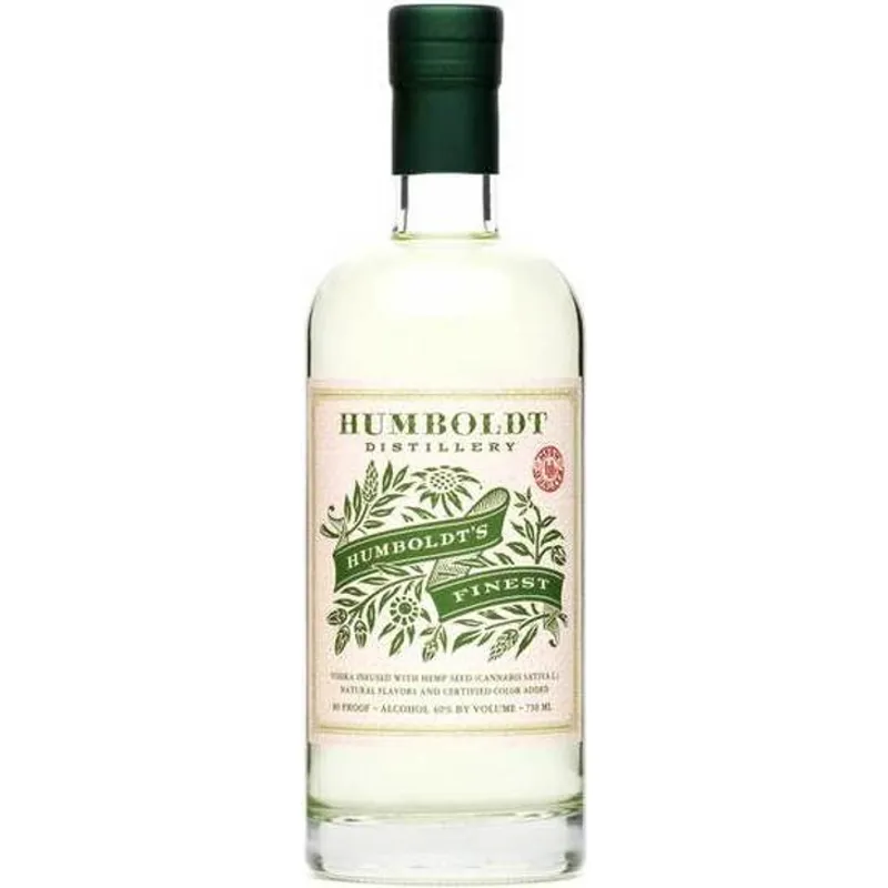 Humboldt Distillery Humboldt's Finest Cannabis Sativa Infused Vodka view 1