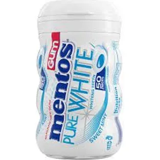 Mentos Pure White Sweet Mint Chewing Gum