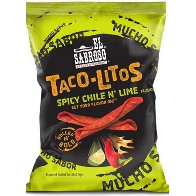 El Sabroso Spicy Chile & Lime Chips Bag view 1
