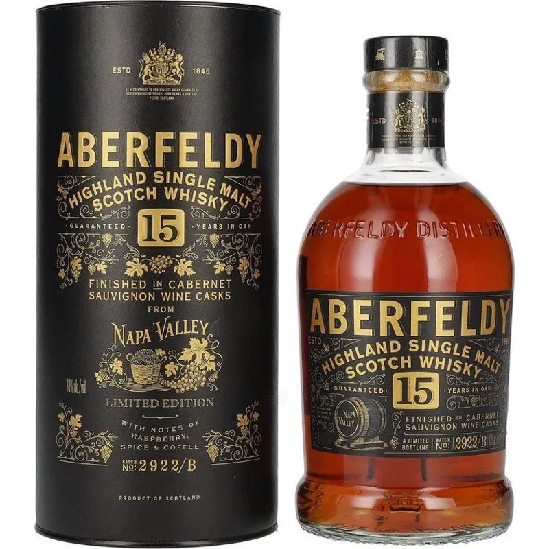 Aberfeldy 15 Year Old Cabernet Sauvignon Cask Finish Highland Single view 1